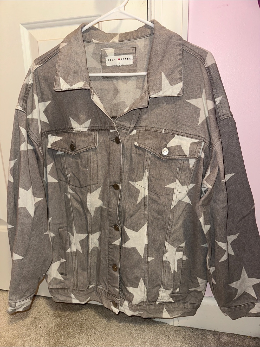 Toast Jeans star patterned denim jacket